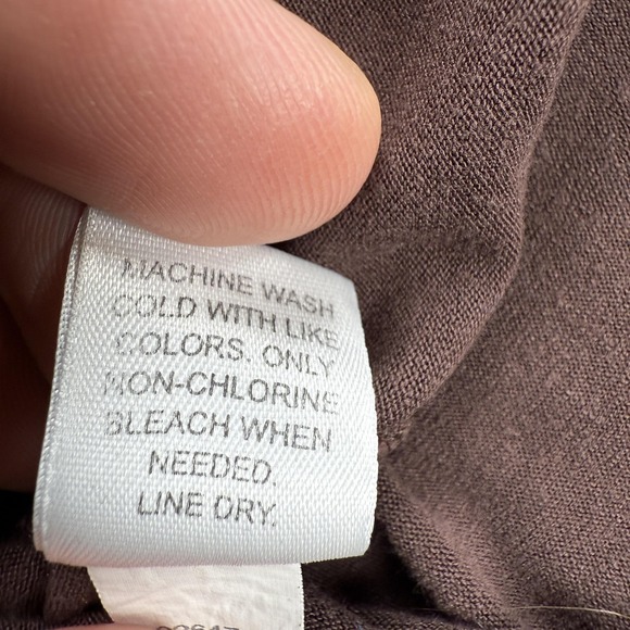 VTG Banana Republic Blouse Womens S Brown Stretch V Neck Retro Capsule Boho Y2K - Picture 7 of 9